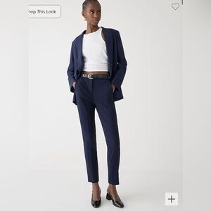 J. Crew Navy High Rise Cameron suit pants